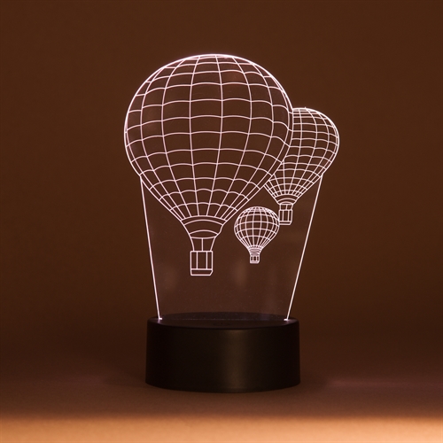 3D LED Acrylplade lampe Airballoons